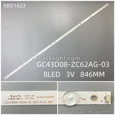 KBD1823 GC43D08-ZC62AG-03/8-LED 3V846MM
