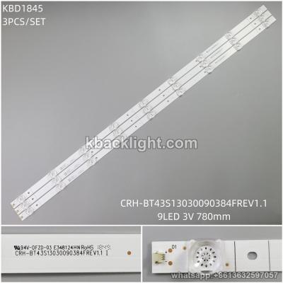 KBD1845 CRH-BT43S13030090384FREV1.1/9-LED 3V780MM 3PCS/SET