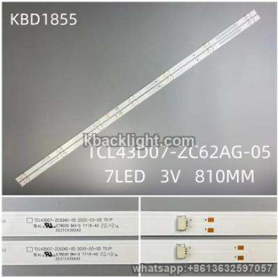 KBD1855 TCL43D07-ZC62AG-05/7-LED 3V810MM