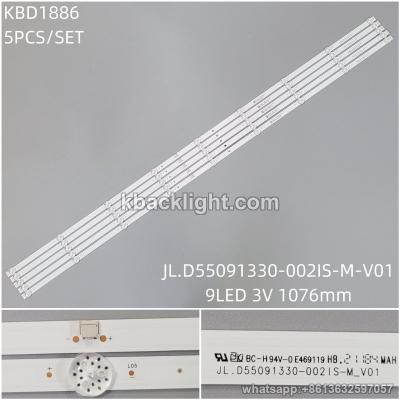 KBD1886 JL.D55091330-002IS-M-V01/9-LED 3V1076MM 5PCS/SET