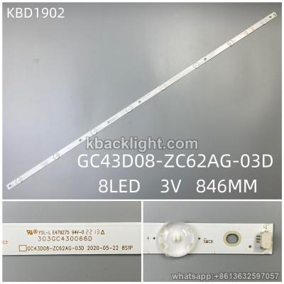 KBD1902 GC43D08-ZC62AG-03D/8-LED 3V846MM