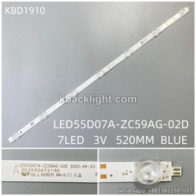 KBD1910 LED55D07A-ZC59AG-02D/7-LED 3V520MM blue light