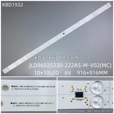 KBD1932 JL.D86025330-222AS-M-V02(MC)/A+B/10+10-LED 6V916+916MM 9 PAIRS/ SET