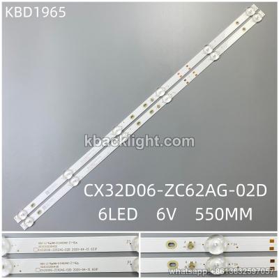 KBD1965 CX32D06-ZC62AG-02D/6-LED 6V550MM