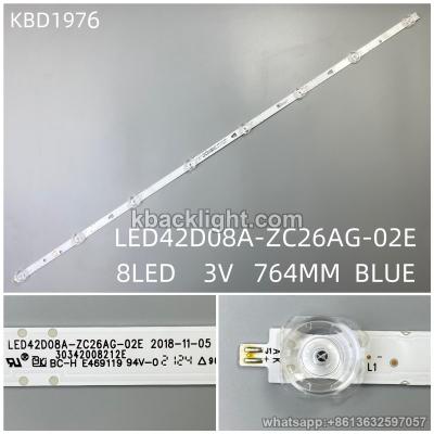 KBD1976 LED42D08A-ZC26AG-02E/8-LED 3V764MM blue light