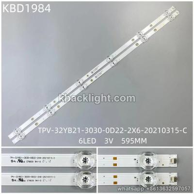 KBD1984 TPV-32Y821-3030-0D22-2X6-20210315-C/6-LED 3V595MM