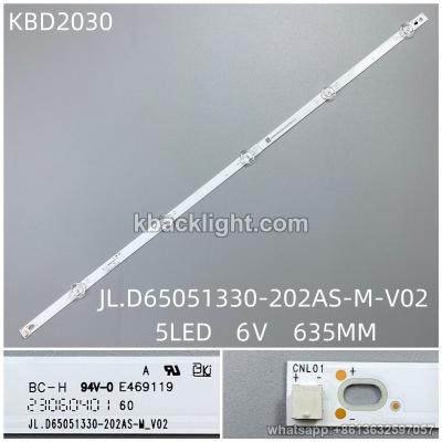 KBD2030 JL.D65051330-202AS-M-V02/5-LED 6V635MM 8PCS/SET