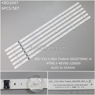 KBD2047 SSC-Y22.5 Slim Trident-50UQ79HKC-A-PTN0.5-REV00-220609/6-LED 3v543mm large connector cap 6PCS/SET