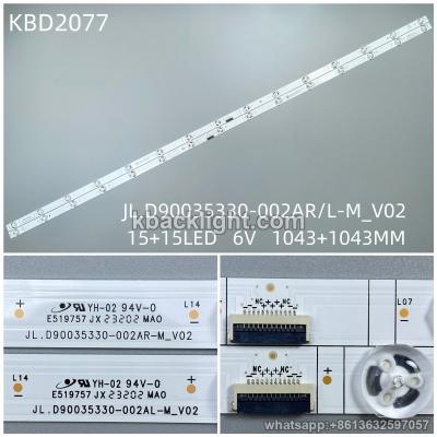 KBD2077 JL.D90035330-002AR/L-M_V02 15+15-LED 6V1043+1043MM