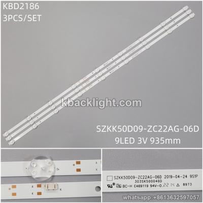KBD2186 SZKK50D09-ZC22AG-06D/9-LED 3V935MM 3PCS/SET