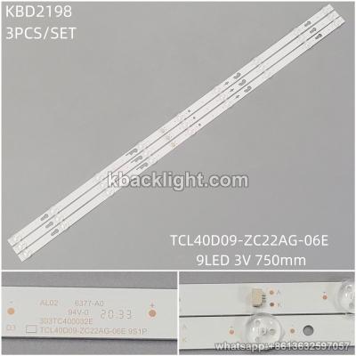 KBD2198 TCL40D09-ZC22AG-06E/9-LED 3V750MM