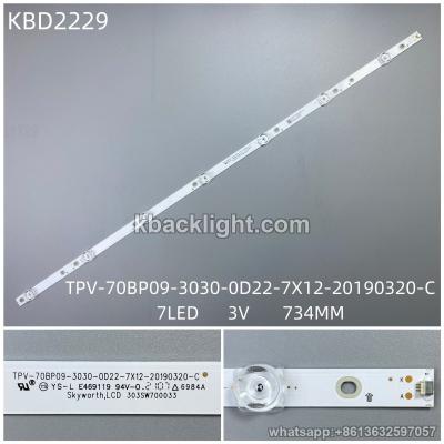 KBD2229 TPV-70BP09-3030-0D22-7X12-20190320-C/7-LED 3V734MM