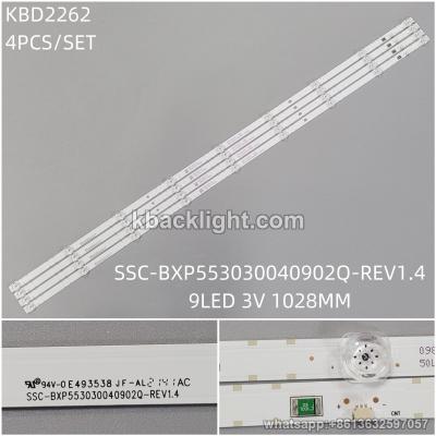 KBD2262 SSC-BXP553030040902Q-REV1.4/9-LED 3V1028MM 4PCS/SET