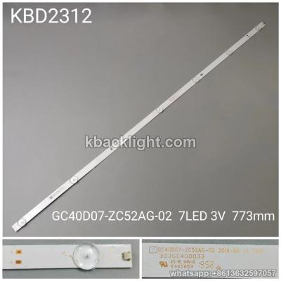 KBD2312 GC40D07-ZC52AG-02/7-LED 3V 773mm