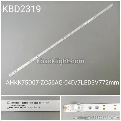 KBD2319 AHKK75D07-ZC56AG-04D/7-LED 3V772mm