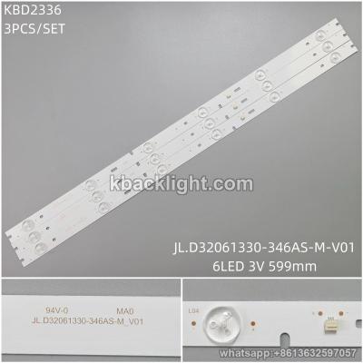 KBD2336 JL.D32061330-346AS-M-V01/6-LED 3V599mm 3PCS/SET