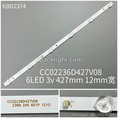 KBD2374 CC02236D427V08/6-LED 3v427mm 12mm width