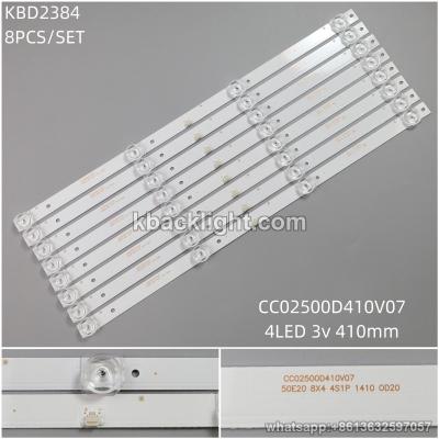 KBD2384 11.5V/CC02500D410V07/4-LED 3v410mm 14mm width 8PCS/SET
