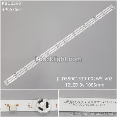 KBD2393 【KBD2100】JL.D550C1330-002WS-V02/12-LED 3v1085mm 3PCS/SET