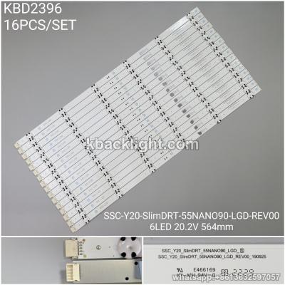 KBD2396 SSC-Y20-SIimDRT-55NANO90-LGD-REV00/6-LED 20.2V 564mm 16PCS/SET