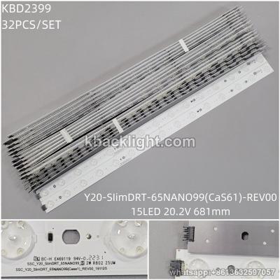 KBD2399 SSC-Y20-SIimDRT-65NANO99(CaS61)-REV00/15-LED 20.2V 681mm 32PCS/SET
