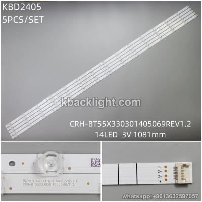 KBD2405 C1-0CRH-BT55X330301405069REV1.2/14-LED 3V1081mm 5PCS/SET