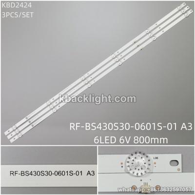 KBD2424 RF-BS430S30-0601S-01 A3/6-LED 6V 800mm 3PCS/SET