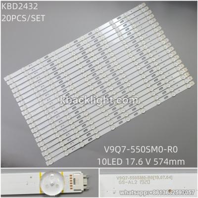 KBD2432 V9Q7-550SM0-R0/10-LED 17.6V 574mm/ 20PCS/SET