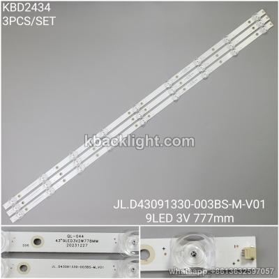 KBD2434 JL.D43091330-003BS-M-V01/9-LED 3v777mm 4PCS/SET