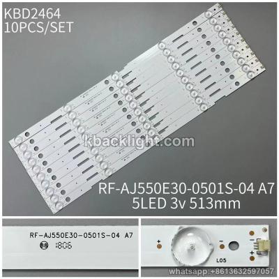 KBD2464 RF-AJ550E30-0501S-04 A7/5-LED 3v513mm 10PCS/SET
