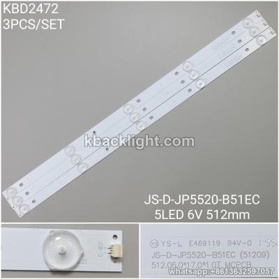 KBD2472 JS-D-JP5520-B51EC/5-LED 6V 512mm