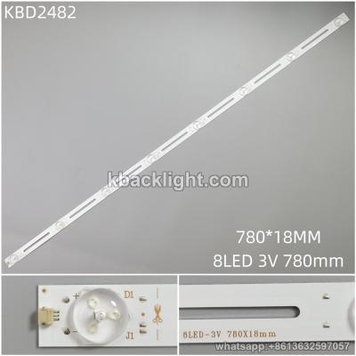 KBD2482 780*18MM/8-LED 3V 780mm hollow-out