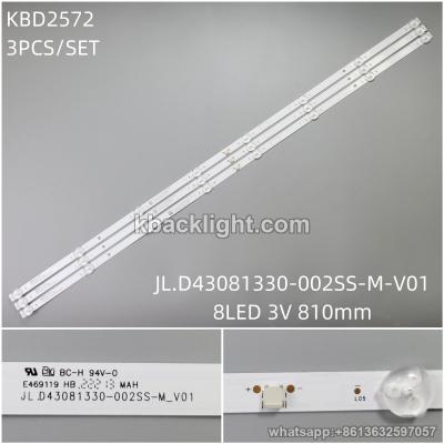 KBD2572 JL.D43081330-002SS-M-V01/8-LED 3V810mm 3PCS/SET