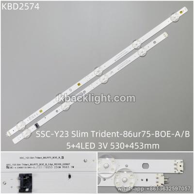 KBD2574 SSC-Y23 Slim Trident-86ur75-BOE-A/B/5+4-LED 3V530+453mm
