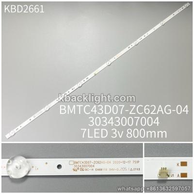 KBD2661 BMTC43D07-ZC62AG-04/30343007004/7-LED 3v 800mm