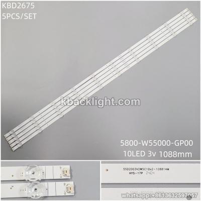 KBD2675 5800-W55000-GP00 SW55D10-ZC56AG-01D/10-LED 3v1088mm 5PCS/SET
