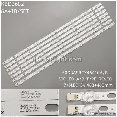 KBD2682 50D3ASBCX46410A/B/50DLED-A/B-TYPE-REV00/7+8LED3v463+463mm 6A+1B/ SET i3-3