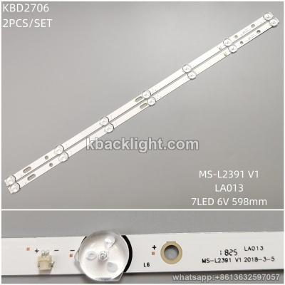 KBD2706 LA013/MS-L2391 V1/7-LED 6V598mm 2PCS/SET