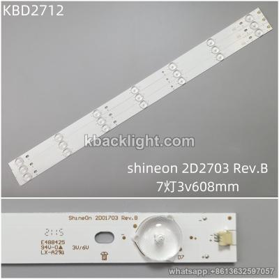 KBD2712 shineon 2D2703 Rev.B/7-LED 3v608mm