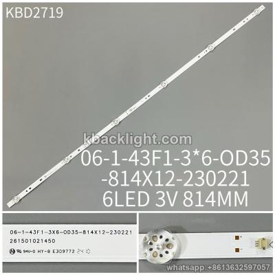 KBD2719 06-1-43F1-3*6-OD35-814X12-230221/6-LED 3V814MM