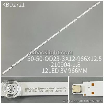 KBD2721 30-50-OD23-3x12-966X12.5-210904-1.8/12-LED 3V 966MM 3PCS/SET
