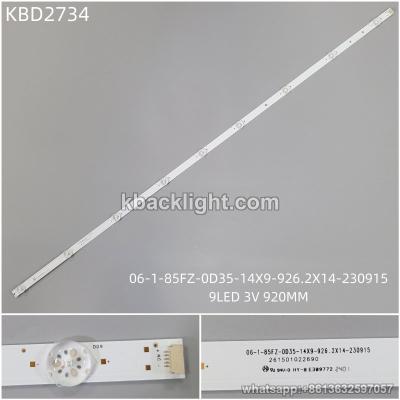 KBD2734 06-1-85FZ-0D35-14X9-926.2X14-230915/9-LED 3V920MM