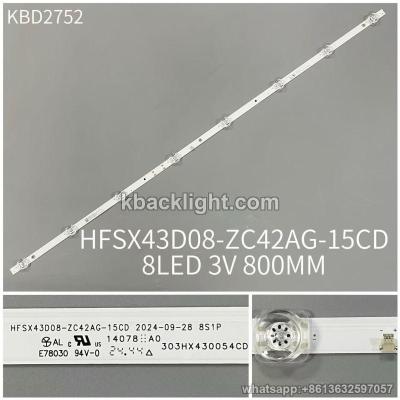 KBD2752 HFSX43D08-ZC42AG-15CD/8-LED 3V800MM