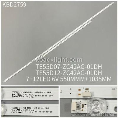 KBD2759 TE55D07-ZC42AG-01DH/TE55D12-ZC42AG-01DH/7+12-LED 6V550MMM+1035MM