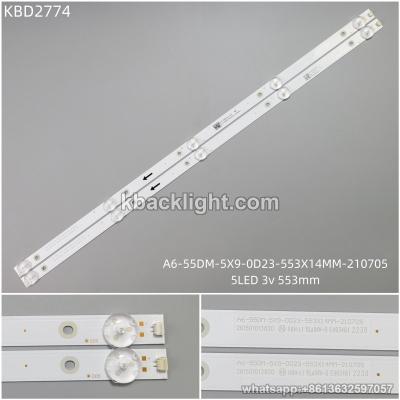 KBD2774 A6-55DM-5X9-0D23-553X14MM-210705/5-LED 3v553mm