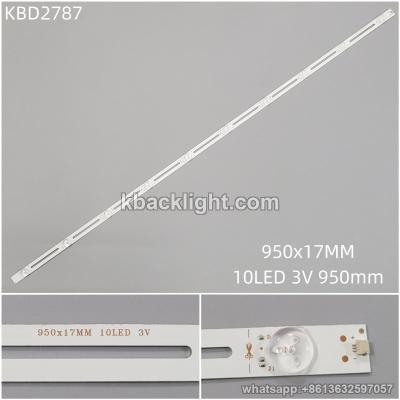 KBD2787 universal model hollow-out convex lens 950x17MM/10-LED 3V950mm()