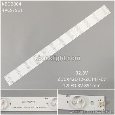KBD2804 32.3V/ZDCX42D12-ZC14F-07/12-LED 3V851mm 4PCS/SET