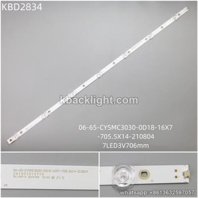 KBD2834 06-65-CYSMC3030-0D18-16X7 -705.5X14-210804/7-LED 3V706mm