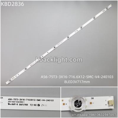 KBD2836 A56-75T3-3X16-716.6X12-SMC-V4-240103/8-LED 3V717mm
