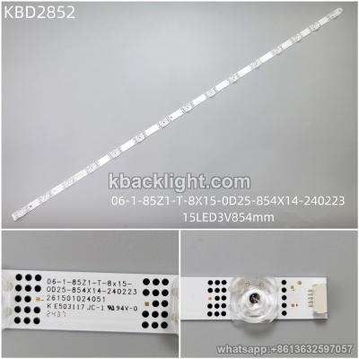 KBD2852 06-1-85Z1-T-8X15-0D25-854X14-240223 15-LED 3V854mm